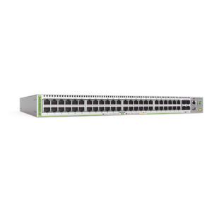 ALLIED TELESIS AT-GS980M/52PS-10 – Switch PoE+ Administrable Capa 3 / 48 Puertos Gigabit + 4 SFP / 740 W PoE+ / 104 Gbps / 77.4 Mpps