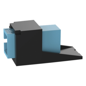 PANDUIT CMSAQSCZBL – Módulo Acoplador / SC Simplex / Fibra Multimodo OM3/OM4 / Tipo Mini-Com / Cerámica Zirconia / Color Aqua