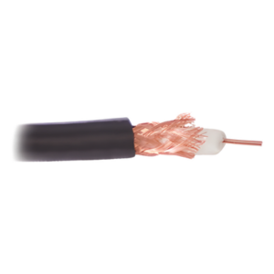 VIAKON RG-59U-SYS-COB/1000 – Cable Coaxial CCTV / 305 m (1000 ft) / Cobre Sólido / Blindaje 80% / Retardante a la Llama y UV / Intemperie