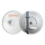 NetPoint NPUW1 – Antena Direccional Parabólica / 27 dBi / 4.9-7.2 GHz / Dual Polaridad Slant 45°/90° / 39.6 cm / Radomo Integrado