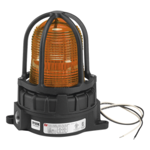 FEDERAL SIGNAL INDUSTRIAL 191XLS-024-A – Luz de Advertencia LED / Ubicaciones Peligrosas / 24 VCD / Ámbar / IP66 e IP69K / -50°C a 66°C / Montaje Superficie o Tubería 3/4"