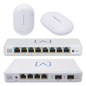 ALTA LABS ALTA-STR-KIT – Kit de Red Profesional / Router Gigabit / Switch PoE 8 Puertos / 2 Puntos de Acceso Wi-Fi 6 / Administración en la Nube / Filtrado de Contenido