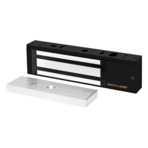 ENFORCER SECOLARM E941SB1K2PQ – Chapa Magnética / 1200 lbs (545 kg) / Sensor de Adherencia y Posición / LED de Estado / 12/24 VDC Seleccionable / Aluminio Anodizado