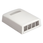 PANDUIT NK4BXWH-AY – Caja de Montaje en Superficie / 4 Módulos Keystone / ABS / 82.8 x 31.2 x 83.3 mm / Blanco