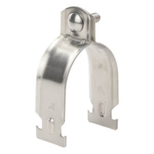 SYSCOM TOWERS STRUT-STRAP2 – Abrazadera Strut / Acero Inoxidable 304 / 2" (50.8 mm) / Tubo 60 mm / Incluye Tornillo M8 / ISO 9001:2015