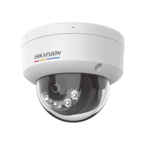 HIKVISION DS-2CD1127G2H-LIUF – [Dual Light + ColorVu] Domo IP 2 Megapixel / Lente 2.8 mm / 30 mts IR + 30 mts Luz Blanca / Micrófono Integrado / ACUSENSE Lite / Exterior IP67 / IK08 / dWDR / PoE / Micro SD