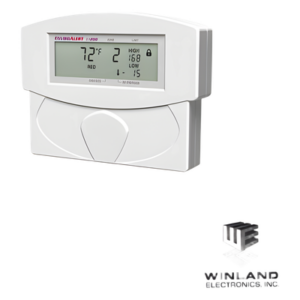 WINLAND ELECTRONICS EA200-12 – Detector de temperatura y humedad / 2 zonas / LCD / 2 relés NA/NC / -50°C a 150°C / 6 x 4.75 x 1.25 in