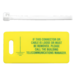 PANDUIT LTYK – Kit de Etiquetas para Tierra Física / 10 Unidades / 69.85 x 35.05 mm / J-STD-607-A / Retardante a Flama