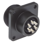 SYSCOM PARTS 654-MS3102A14S-6S – Conector Hembra Circular / 6 Terminales / Aluminio / -55°C a +125°C / Acoplamiento Roscado / 1.8 pies