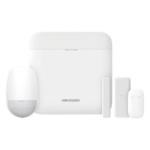 HIKVISION DS-PWA48-KSLIM – Kit de Alarma Inalámbrico / 48 Zonas / Sensor PIR 15 m (49.2 ft) / Contacto Magnético Slim / Control Remoto / Batería de Respaldo 12 h / Comunicación 433 MHz