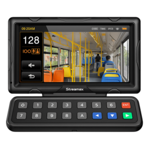 STREAMAX XMRCP5 – Panel de Control Táctil para MDVR Móvil / Pantalla 10.1 Pulgadas / Resolución 1024 × 600 / Audio Bidireccional / Cable 5 m (16.4 ft) / Rango -20°C a 70°C