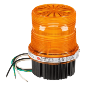 FEDERAL SIGNAL INDUSTRIAL FB2LED-012024-A – Estrobo LED de advertencia / 12-24 VCD / Ámbar / IP66 e IP69K / UL y cUL / Montaje en superficie NPT 1/2"