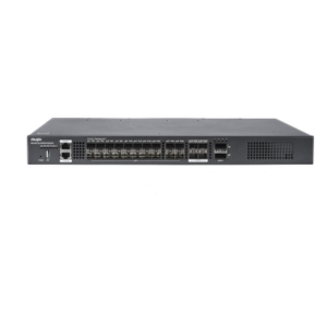 RUIJIE RG-S6120-20XS4VS2QXS – Switch de Distribución de Fibra / 23 Tbps / 20 Puertos SFP+ 10G / 4 Puertos SFP28 25G / 2 Puertos QSFP+ 40G / Modular