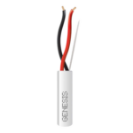 GENESIS 2114-5501/500 – Cable para Alarma / 2 Conductores / 18 AWG / 152 m (500 ft) / CL3R FT4 Riser / Resistente UV