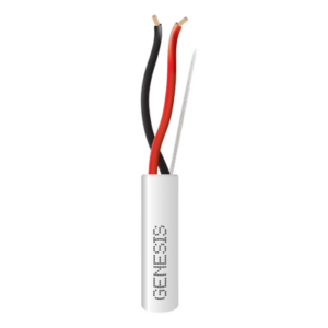 GENESIS 2114-5501/500 – Cable para Alarma / 2 Conductores / 18 AWG / 152 m (500 ft) / CL3R FT4 Riser / Resistente UV