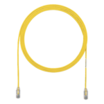 PANDUIT UTP28SP1YL – Cable de Parcheo Cat6 UTP / 28AWG Diámetro Reducido / 0.3 m (1 Pie) / Amarillo / Doble Clasificación CM/LSZH