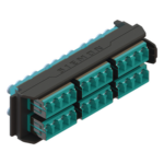 SIEMON LVA24-LCQ-BC-A – Placa Acopladora / 12 Conectores Dúplex LC/UPC / 24 Fibras Multimodo OM3/OM4 / Sin Shutter / Alta Densidad