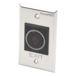 ACCESSPRO ACCESSK1 – Botón de Salida Sin Contacto / Sensor IR 4 a 15 cm / Acero Inoxidable / Contactos NO/COM/NC / 12 VDC / IP para Ambientes Higiénicos
