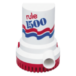 RULE 02 – Bomba de Achique Sumergible / 1,500 GPH / 12V CD / Acero Inoxidable / Protección Térmica TCO / CE e ISO 8849