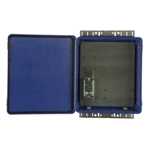 PANDUIT NWSE1412B – Gabinete de Seguridad para Wireless / NEMA 4X / IP66 / 356 x 305 x 152 mm (14 x 12 x 6 in) / Fibra de Vidrio y Aluminio / Montaje en Poste