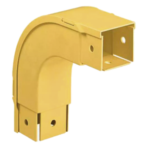 PANDUIT FOVRA2X2LYL – Bajada Vertical Exterior / Ángulo 90° / Radio de Curvatura 50.8 mm / Altura 176.3 mm / Canaleta 2x2 / Amarillo