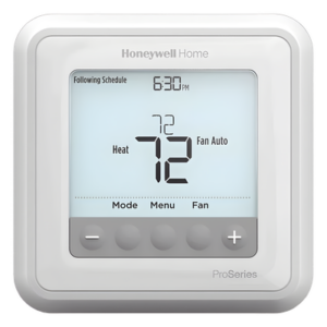 HONEYWELL HOME RESIDEO TH6320U2008/U – Termostato programable / 3H/2C bomba de calor o 2H/2C convencional / Programación 7 días, 5-2, 5-1-1 / Pantalla 5.44 in² / Serie T6 Pro