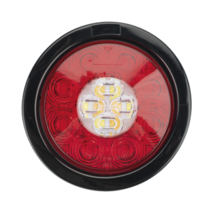 ECCO ED3040AW – Plafón Circular Trasero / 16 LED / Rojo/Blanco/Ámbar / 5.4 Pulgadas / IP67 / 12-24 V / SAE Class I