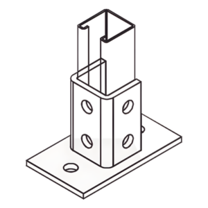 ANCLO ANC-HN03 – Base Rectangular / 2 Perforaciones / Perfil Sencillo / Diseño Ergonómico / Acabado Antirreflejo