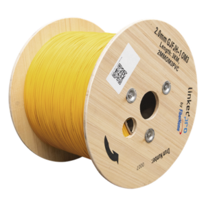 LINKEDPRO BY EPCOM 2MMOM3PVC – Cable de Fibra Óptica Multimodo OM3 / Simplex 1 Fibra / Tight Buffer 2.0 mm / Atenuación 3.5 dB/km @850nm / Precio por Metro / Hasta 2000 m (6561.7 ft) por Tramo
