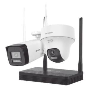 HIKVISION NKS424W02H – Kit de Videovigilancia IP Inalámbrico / 4 Megapixel / NVS 4 Canales / 2 Cámaras Wi-Fi / Dual Light / Audio Bidireccional / Micro SD 512 GB