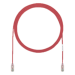 PANDUIT UTP28X50RD – Cable de Parcheo UTP Cat6A / 28AWG Diámetro Reducido / CM-LSZH / 15.24 m (50 ft) / PoE Tipo 3 y 4 / 500 MHz