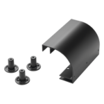 HOFFMAN LSRDBLK – Kit de Bajada de Cable / Escalerilla 12" (305 mm) / Aluminio Recubierto en Polvo / RAL 9005 Negro / Grosor 2.5 mm / Radio de Curvatura Integrado