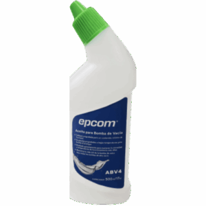 EPCOM AB-V4 – Aceite Mineral para Bomba de Vacío / 500 ml / Viscosidad 41.4-50.6 mm²/s / Punto de Inflamación 225 °C / Punto de Fluidez -10 °C