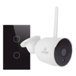 SMARTHOME BY EPCOM SH1CAM1SK – Kit Domótica WiFi / 1 Cámara + 1 Apagador Triple / 2.4 GHz / 800W por Circuito / 100V-250V
