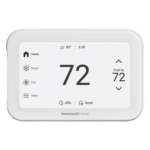 HONEYWELL HOME RESIDEO THX1200W5 – Termostato Inteligente / Pantalla Táctil 5 Pulgadas / Control IAQ / 4H/2C Bomba de Calor / Wi-Fi Bluetooth Matter / Sensor Ocupación