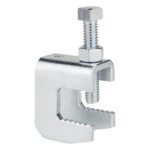 INDEX SUTL-14-034 – Mordaza de Acero Fija / Varilla Roscada 1/4" / Viga hasta 3/4" / Resistencia 570 kg / Par de Instalación 17 Nm