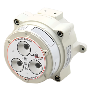 SAFE FIRE DETECTION INC. SF-200A – Detector de Flama IR3 / Alcance 60 m (196.9 ft) / Campo Visual 90° / IP67 / Rango -40°C a 75°C / Alimentación 24 VDC