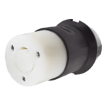 HUBBELL HUB-HBL-2313 – Conector Industrial con Bloqueo de Media Vuelta / 20 A 125 V CA / 2 Polos 3 Hilos / NEMA L5-20R / 3.86 x 2.26 x 2.26 in