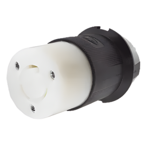 HUBBELL HUB-HBL-2313 – Conector Industrial con Bloqueo de Media Vuelta / 20 A 125 V CA / 2 Polos 3 Hilos / NEMA L5-20R / 3.86 x 2.26 x 2.26 in