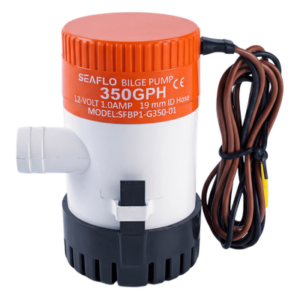SEAFLO SFBP1-G35-01 – Bomba de Achique / 350 GPH (1325 LPH) / 12V CD / Anti-Airlock / Sellos Herméticos / Filtro Removible