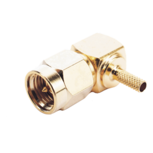 RF INDUSTRIES,LTD RSA-3010-1B – Conector SMA Macho en Ángulo Recto Para RG-174/U, Grupo B, Oro/ Oro/ Teflón.