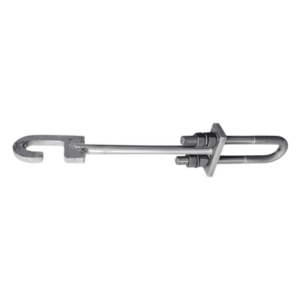 SYSCOM TOWERS STM-34 – Tensor tipo U / Doble tuerca 3/4" / Acero intemperie / 3 kg / Antivandálico
