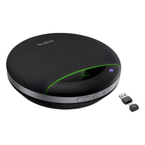 YEALINK SP96-USB-C/A – Speakerphone Bluetooth / 6 Micrófonos con IA / Alcance 5 m (16.4 ft) / Bluetooth 5.3 / 26 Horas Autonomía / USB-C/A