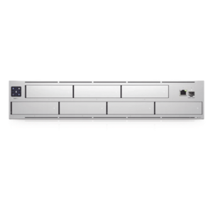 UBIQUITI UNVR-PRO – NVR Empresarial / 60 Cámaras / 7 Bahías HDD / RAID Expandido / Pantalla Táctil 1.3' / Almacenamiento 60 Días 4K