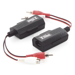 EPCOM TITANIUM TT2001A – Balun Extensor de Audio / 800 m (2625 pies) / RCA a RJ45 / CAT5-6 / Protección TVS Grado 3 / 60 dB Rechazo Diafonía