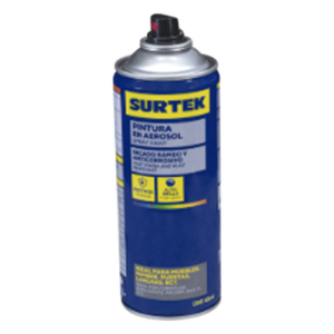 SURTEK SYS-AES-308 – Recubrimiento Transparente en Aerosol / Secado 5 min / Anticorrosivo / 300 ml / 0.75 cm² Cobertura / 45°C Resistencia Térmica