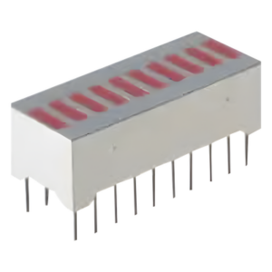 SYSCOM 1080-1184-ND – Barra Gráfica LED / 10 Segmentos Rojos / 0.3 Pulgadas DIP / 750 mW Máximo / -40°C a +85°C / 500 ns