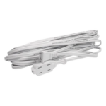SURTEK SYS-136142 – Extensión Eléctrica Doméstica / 4 m (13.1 ft) / 127 V CA / 8 A Máximo / 16 AWG / NEMA 1-15P / 2 Receptáculos