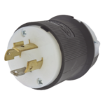 HUBBELL HUB-HBL-2411 – Clavija Industrial con Bloqueo de Media Vuelta / 20 A / 125/250 V CA / 3 Polos 4 Hilos / NEMA L14-20P / 2.75 in (69.85 mm) de Altura