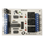 Ruiz Electronics RXC02 – Controlador de Esclusa / 2 Puertas / 3 Relevadores / Temporizadores 0-30 s / 12 VCC / Entrada de Emergencia